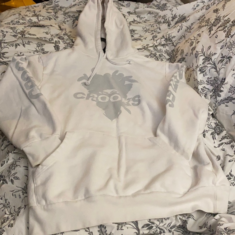 LG Crooks and castles white hoodie